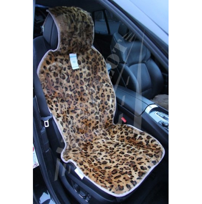 Купить Накидка на сиденье автомобиля из натурального меха Леопард
