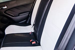 Авточехлы из экокожи для Киа Церато 3 с 2013-2018 седан