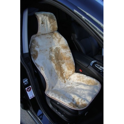 Купить Накидка на сиденье автомобиля из цельной шкуры овчины Мутон (Россия) коричневый