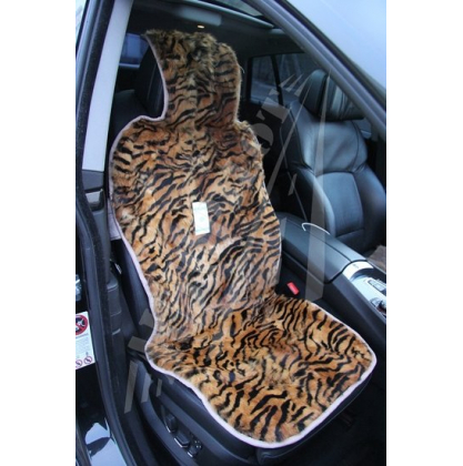 Купить Накидка на сиденье автомобиля из натурального меха Тигр оранжевый