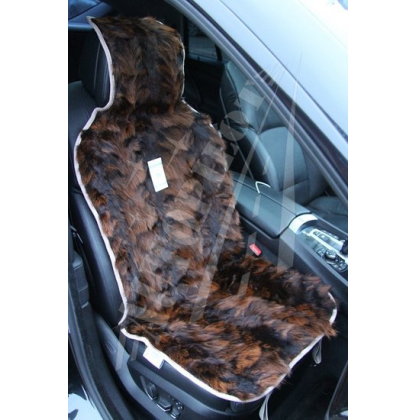 Купить Накидка на сиденье автомобиля из натурального меха Енот коричневый