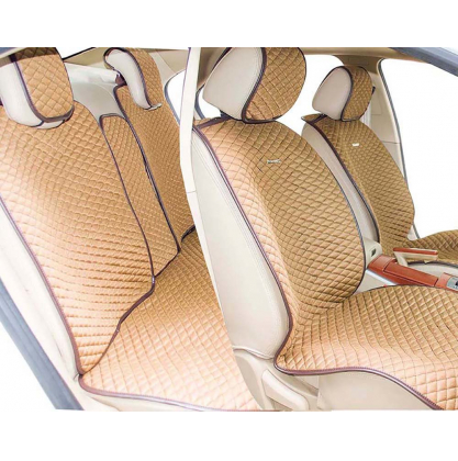 Купить Накидки на сиденья автомобиля летние PALERMO PLUS коричневый/т.коричневый